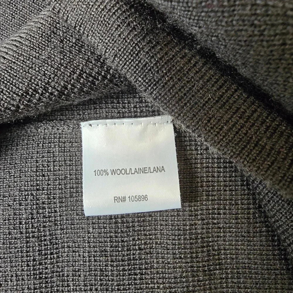 Worth New York 100% Wool Beaded Sweater Large Black Blue Red Floral Neck Cuff L - Picture 8 of 9